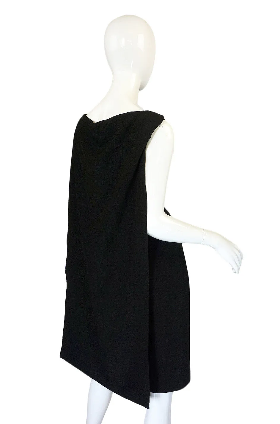 1950s Douglas Curry Caped Back Dress