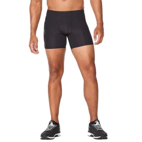 2XU Men's 1/2 Compression Short -MA1933B  (BLK/BLK)