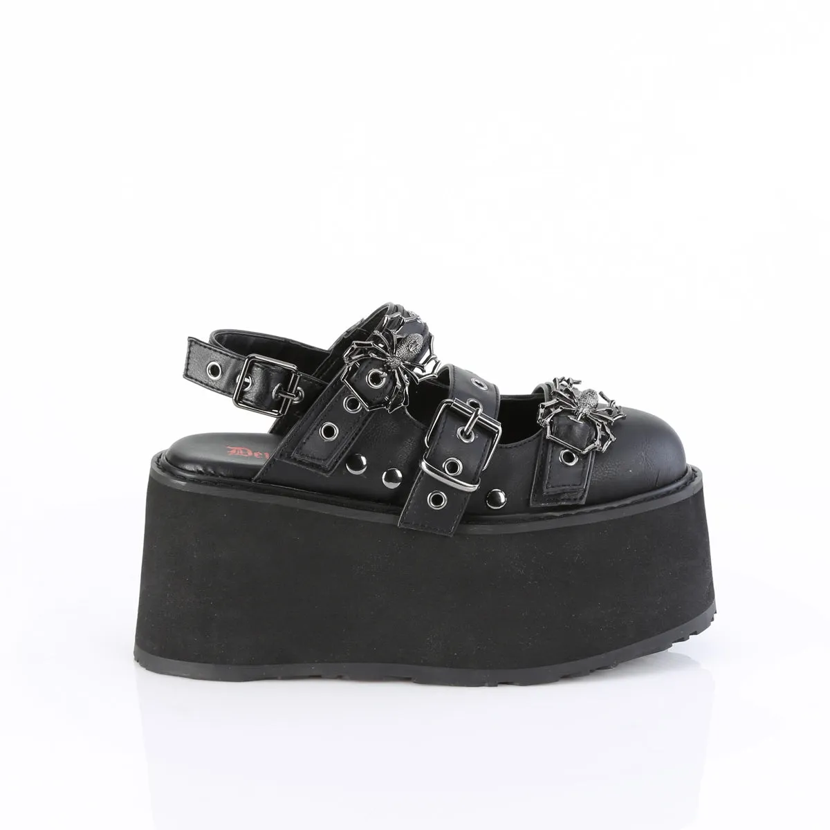 3 Inch Platform DAMNED-27 Black Pu