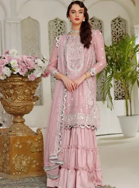 Aaina By Awwal Embroidered Chiffon Unstitched 3 Piece Suit - 03 NURI