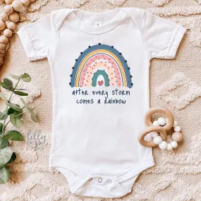 After Every Storm Comes A Rainbow Baby Bodysuit