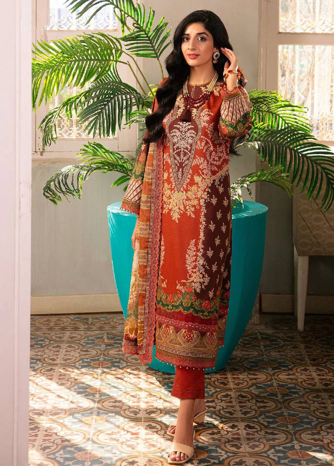 Aira By Asim Jofa Embroidered Dobby Unstitched 3 Piece Suit - AJ24AP AJAR-14