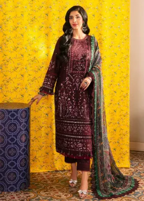 Aira By Asim Jofa Embroidered Lawn Unstitched 3 Piece Suit - AJ24AP AJAR-34