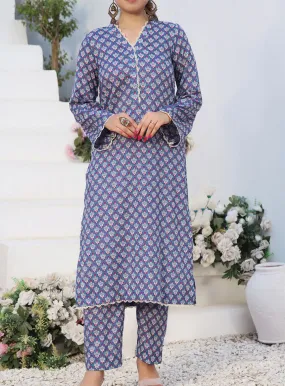 Aiza & Momina By VS Textile Co-Ords Printed Lawn 2 Piece Unstitched Suit VS24A&M D-483