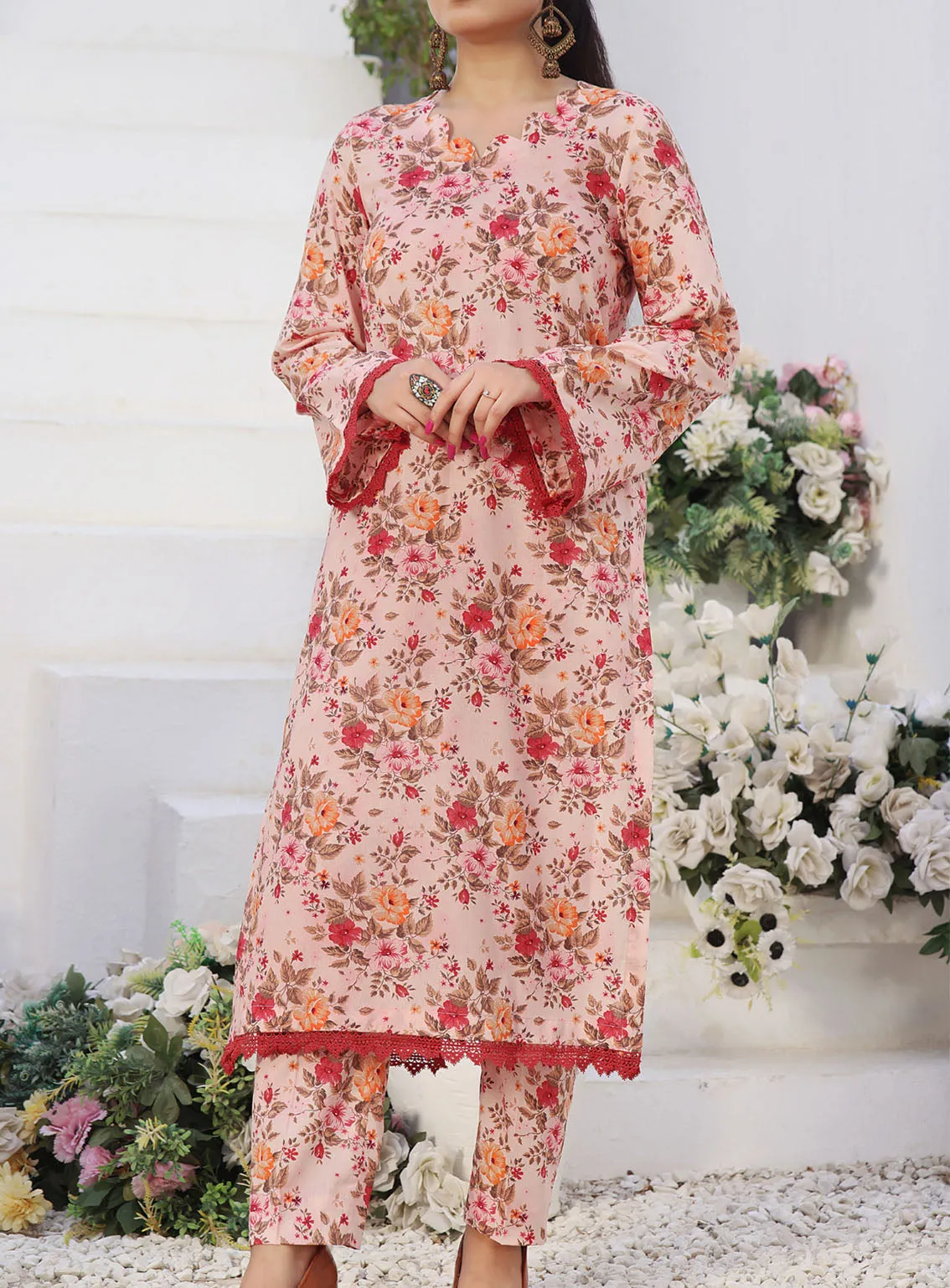 Aiza & Momina By VS Textile Co-Ords Printed Lawn 2 Piece Unstitched Suit VS24A&M D-487