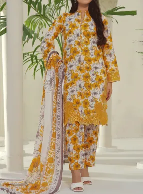 Aiza & Momina By VS Textile Embroidered Cambric Unstitched 3 Piece Suit - VS23AMC 18