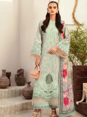 Alif Affordable By AJR Couture Embroidered Lawn 3 Piece Unstitched Suit AJR24AA AFL-06 MISTY MORNING