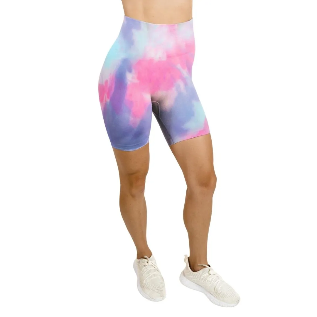 Angel Tie Dye Seamless Workout Shorts