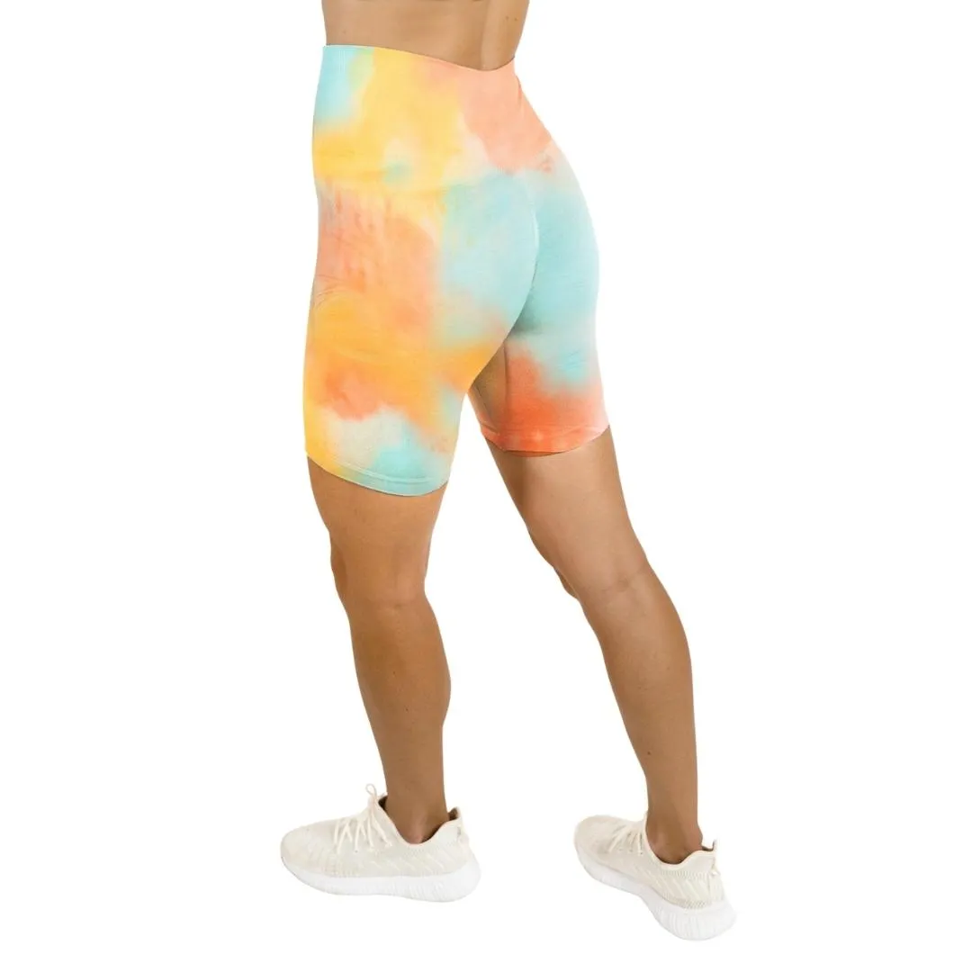 Angel Tie Dye Seamless Workout Shorts