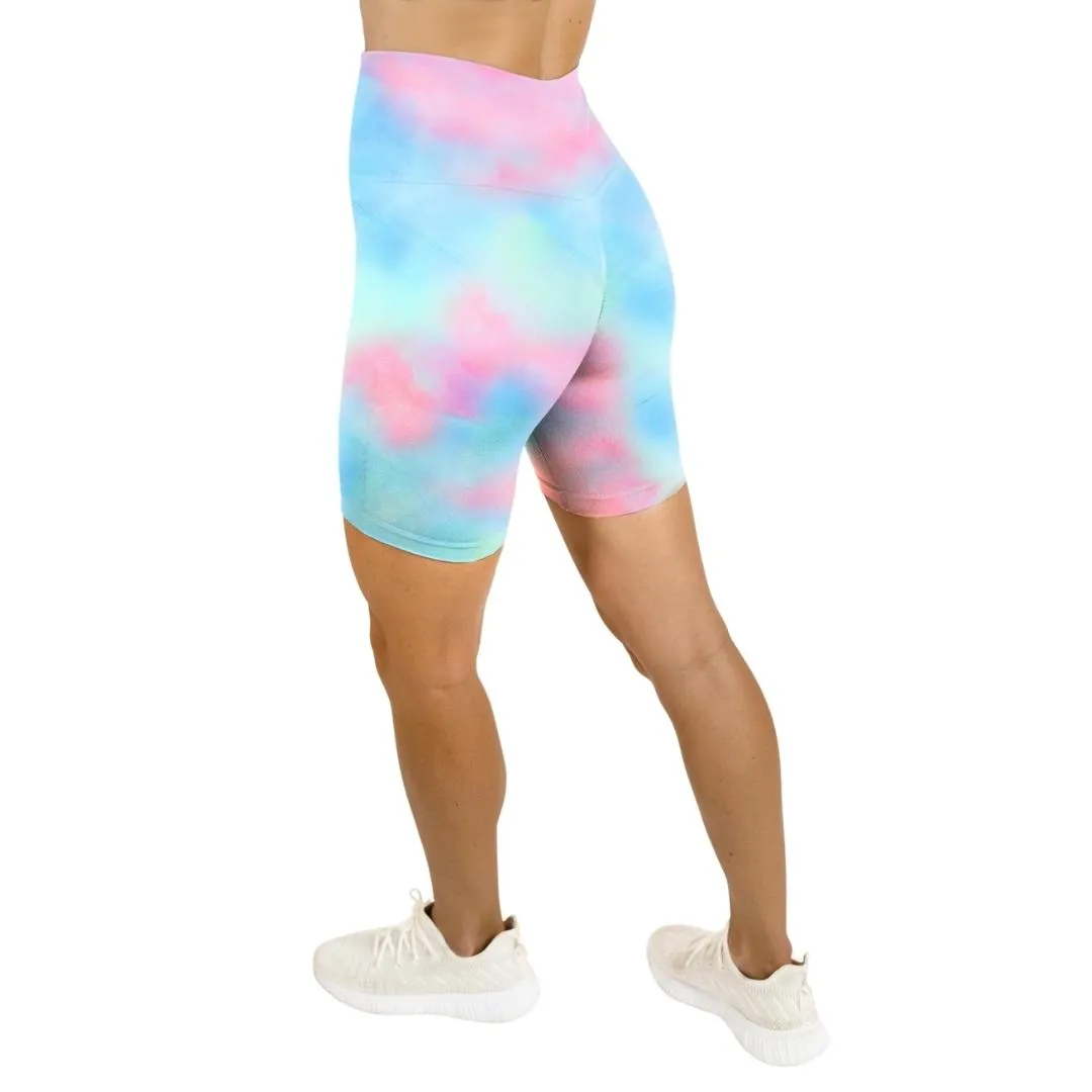 Angel Tie Dye Seamless Workout Shorts