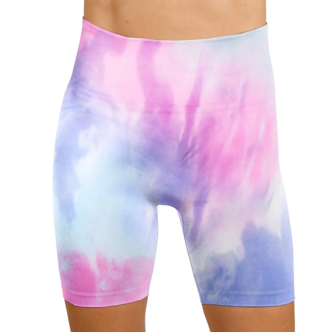 Angel Tie Dye Seamless Workout Shorts