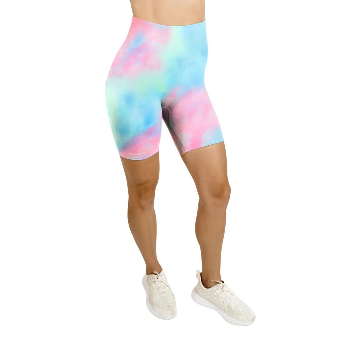 Angel Tie Dye Seamless Workout Shorts