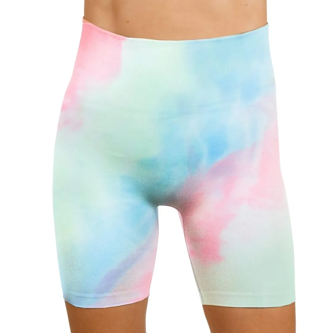 Angel Tie Dye Seamless Workout Shorts