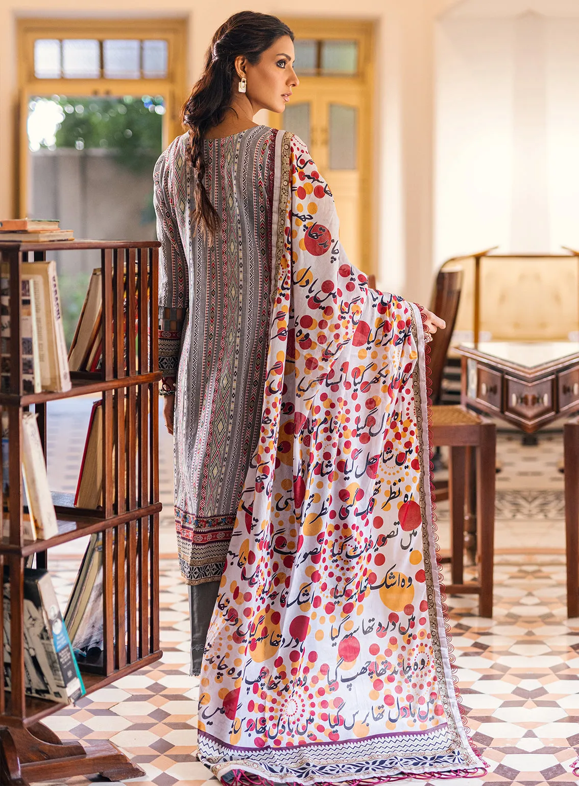 Ankahi by Al Zohaib Printed Cambric Unstitched 3 Piece Suit - 09