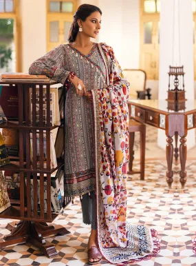 Ankahi by Al Zohaib Printed Cambric Unstitched 3 Piece Suit - 09