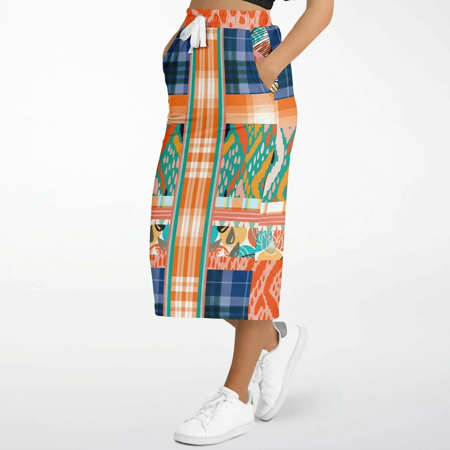 Billie Jean Eco-Poly Long Pocket Skirt