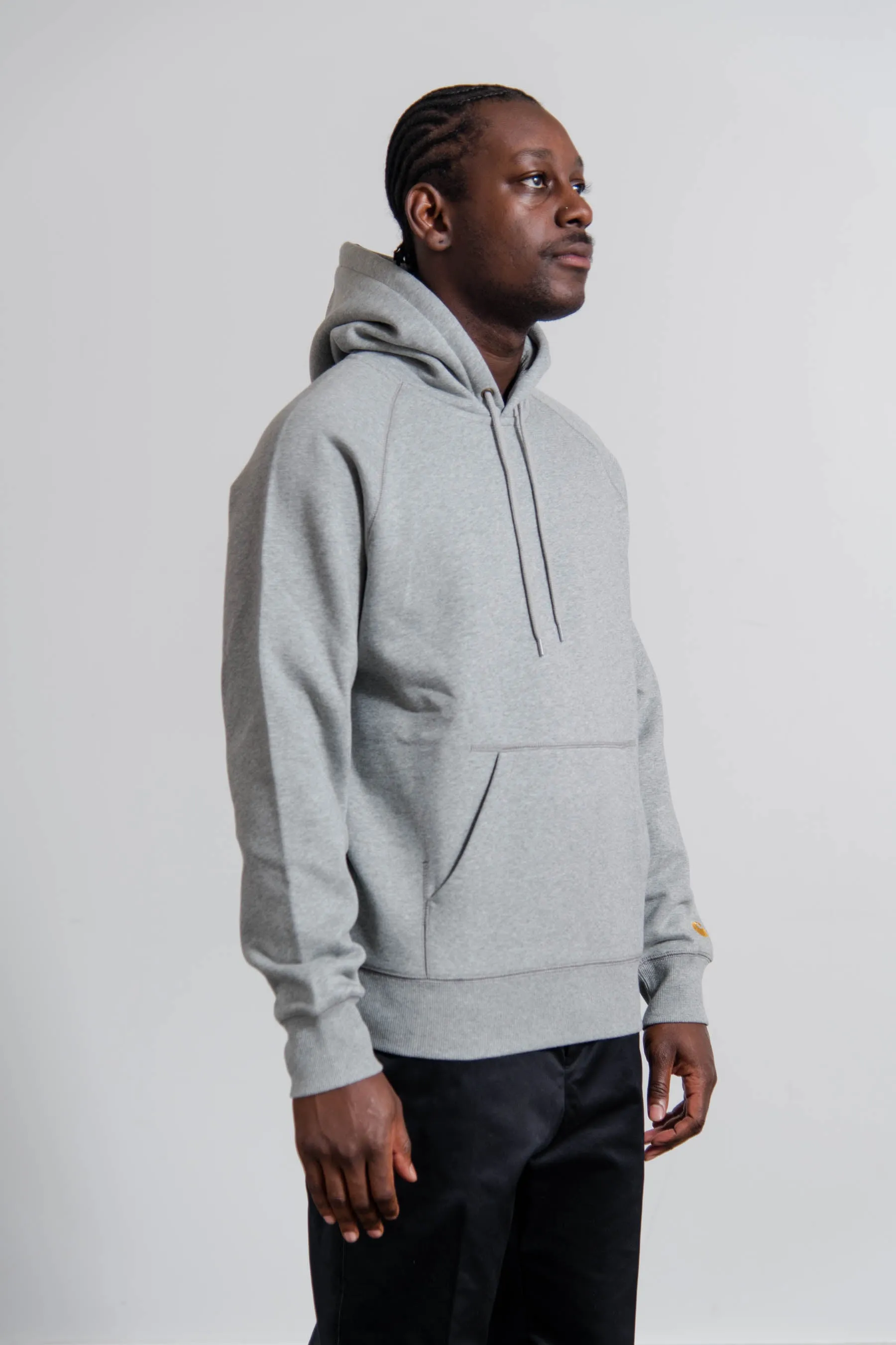 Chase Hoodie Heather Grey/Gold