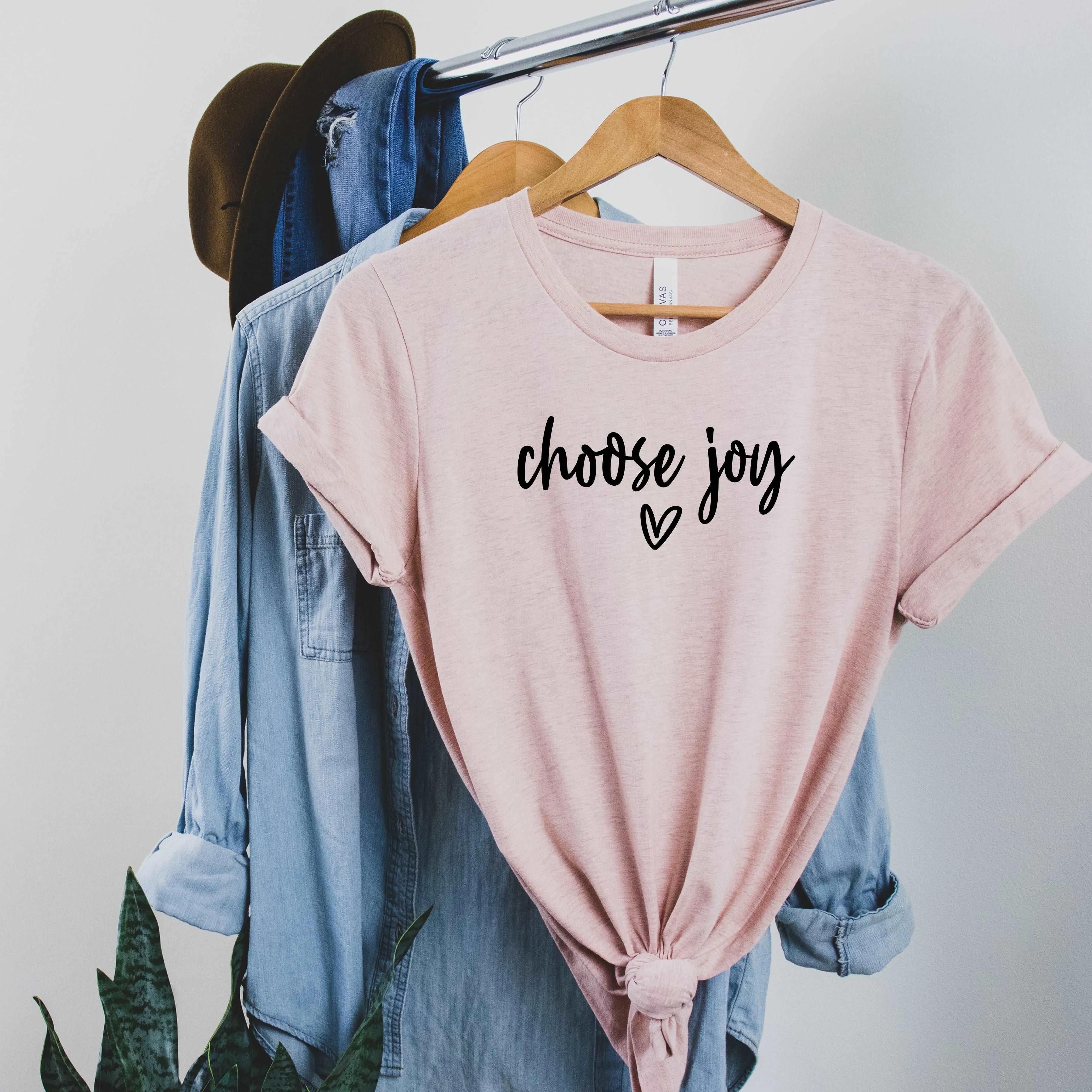 Choose Joy - heather peach