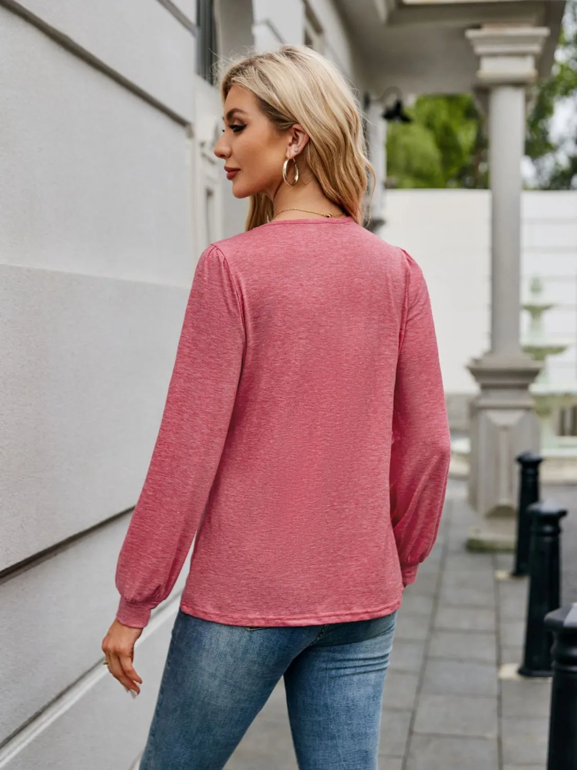 Classic Calling V Neck Long Sleeve Tee