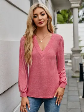 Classic Calling V Neck Long Sleeve Tee