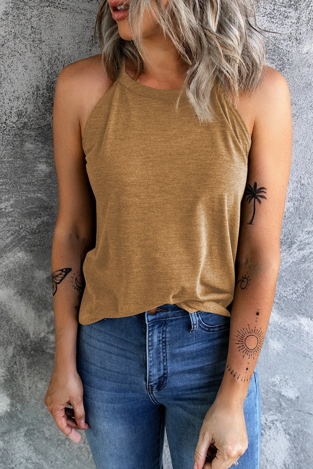 Cold Shoulder Tank Top