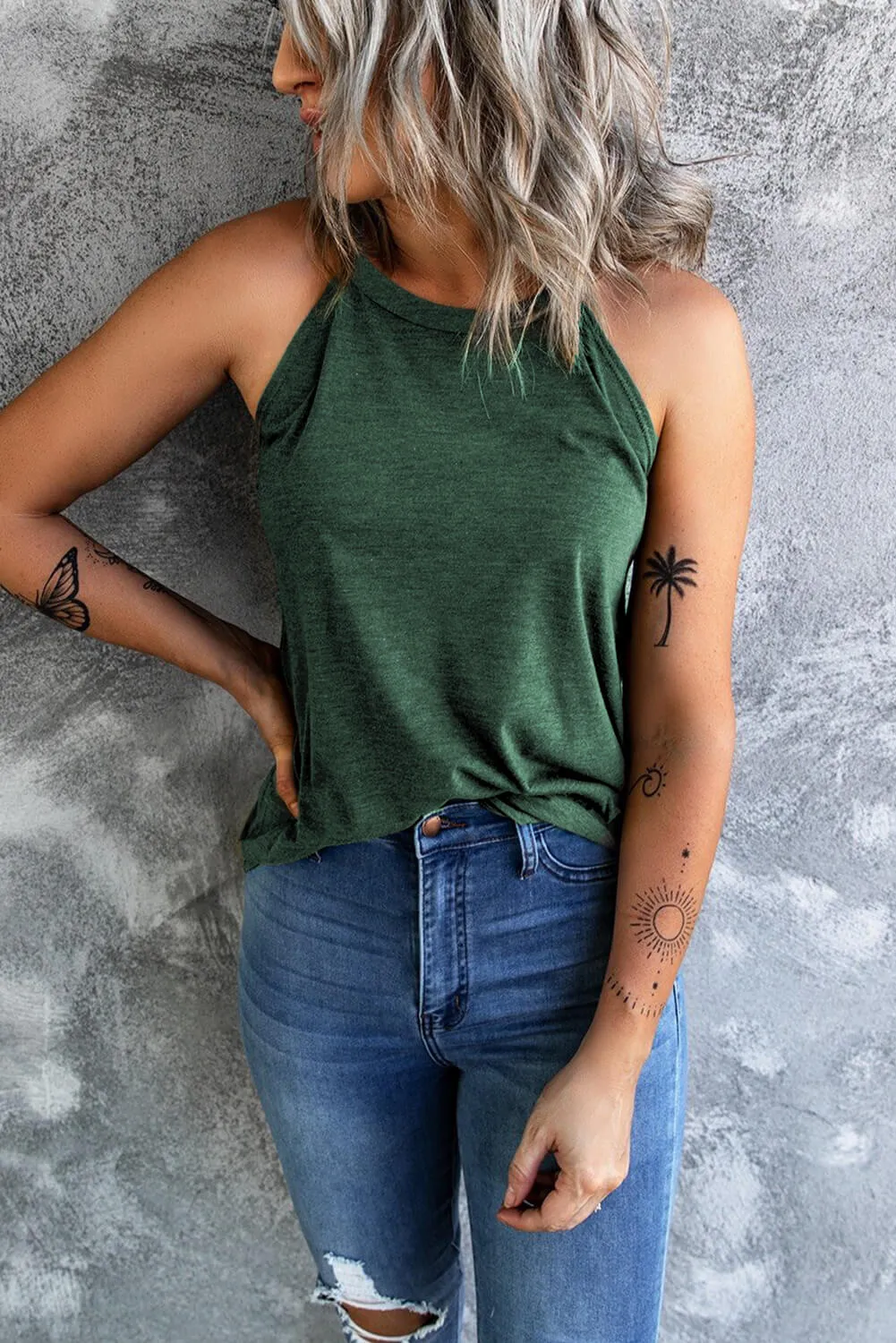 Cold Shoulder Tank Top