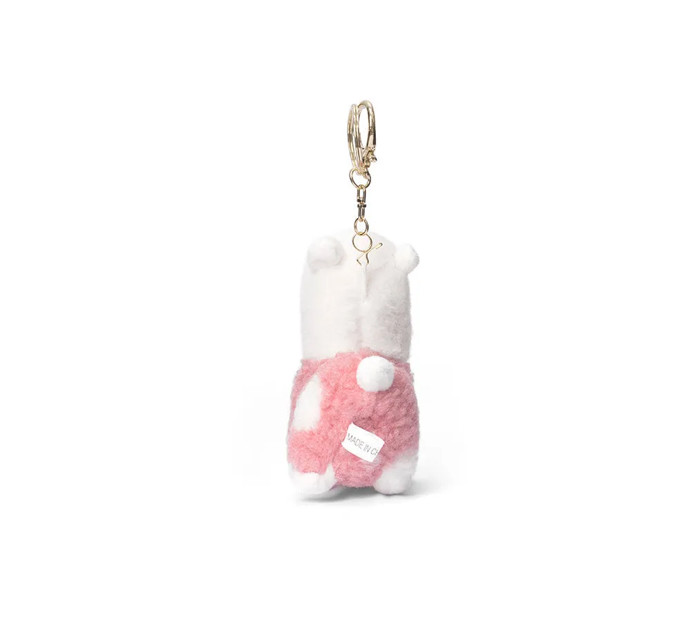 Cute Plush Alpaca Keyring