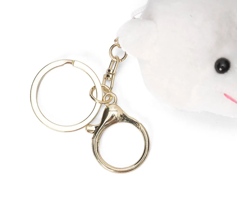 Cute Plush Alpaca Keyring