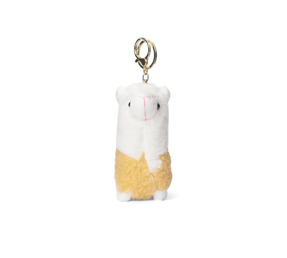 Cute Plush Alpaca Keyring