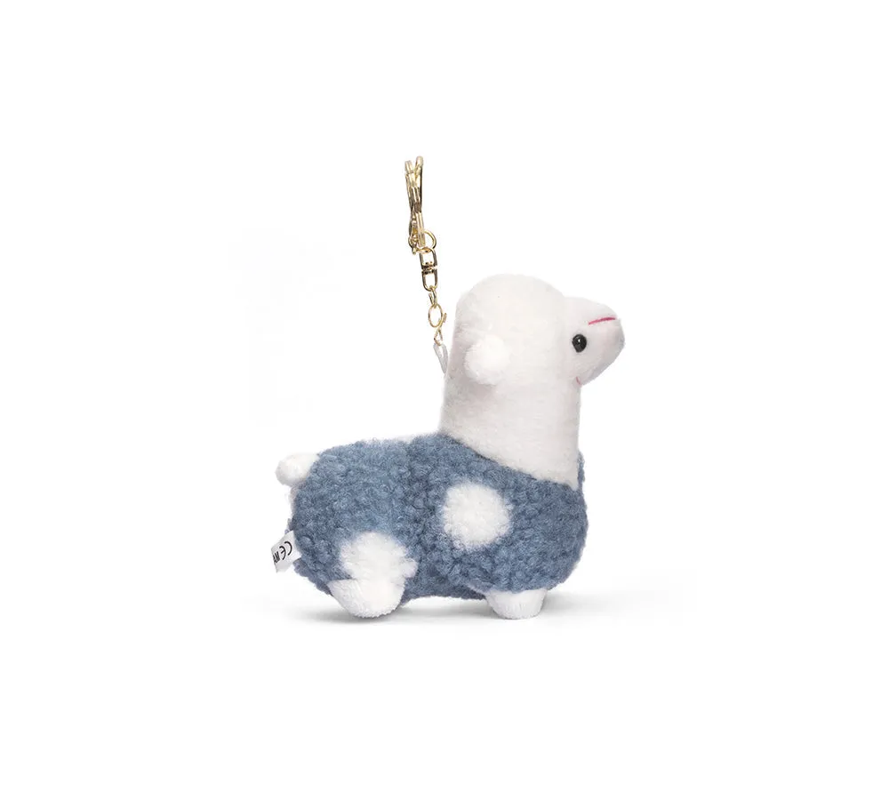 Cute Plush Alpaca Keyring