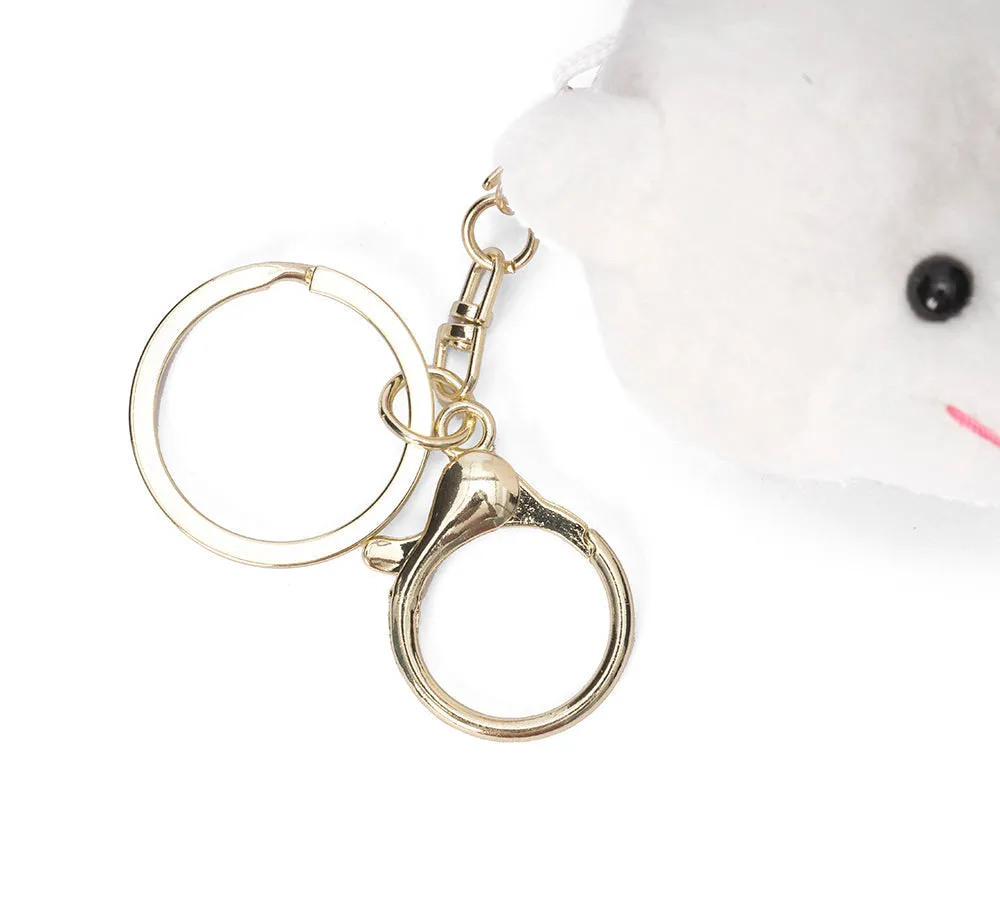 Cute Plush Alpaca Keyring