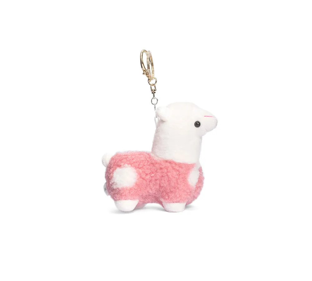 Cute Plush Alpaca Keyring