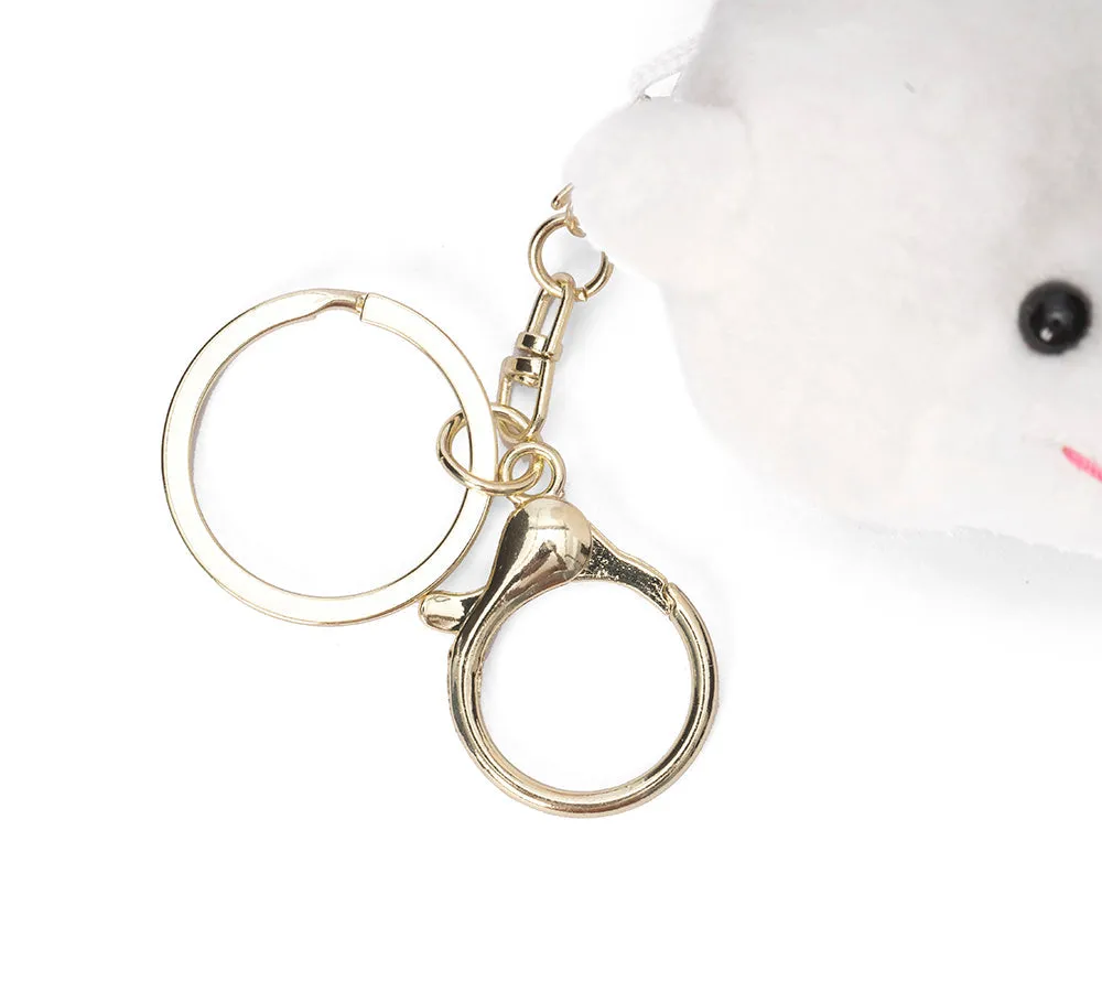 Cute Plush Alpaca Keyring