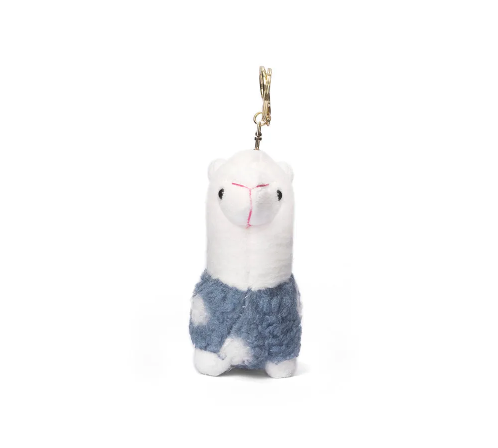 Cute Plush Alpaca Keyring