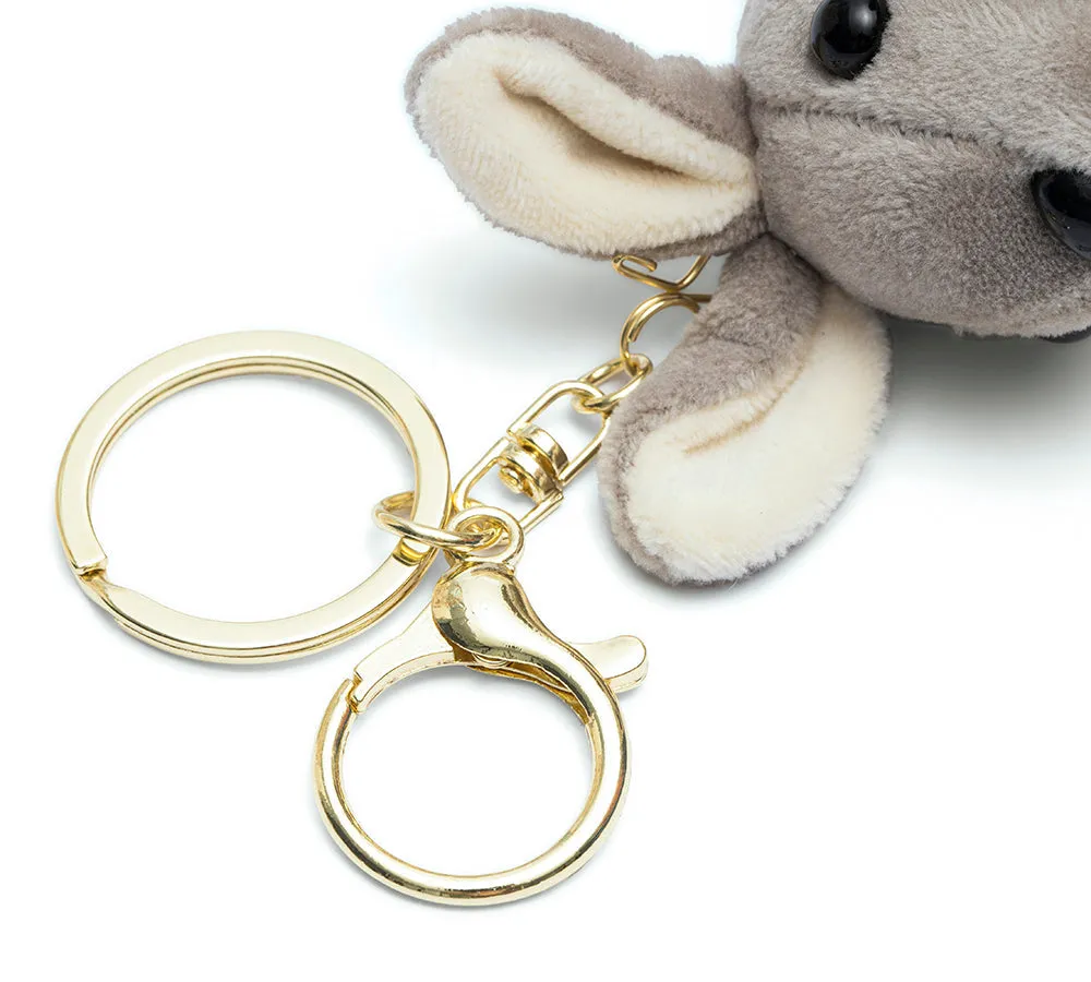 Cute Plush Kangaroo Keyring