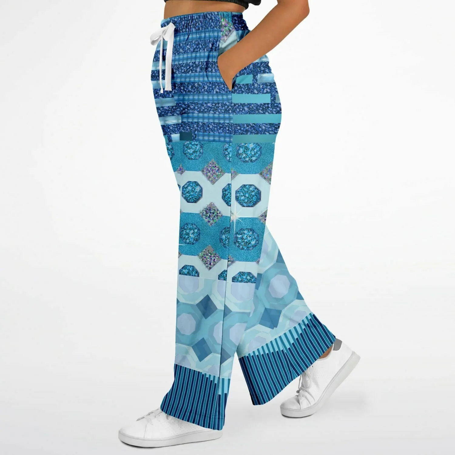 Côte d'Azur Eco-Poly Stretchy Phat Bellbottoms