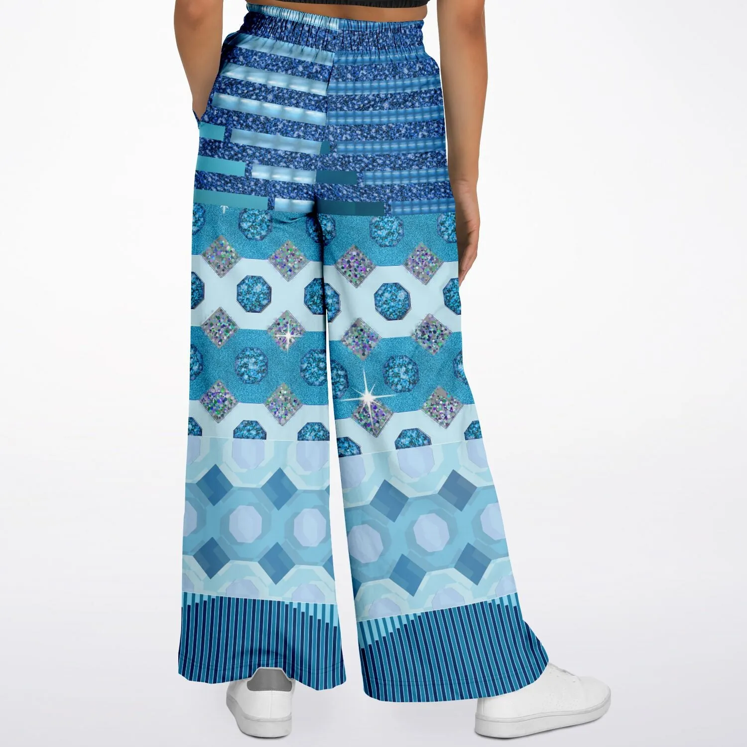 Côte d'Azur Eco-Poly Stretchy Phat Bellbottoms