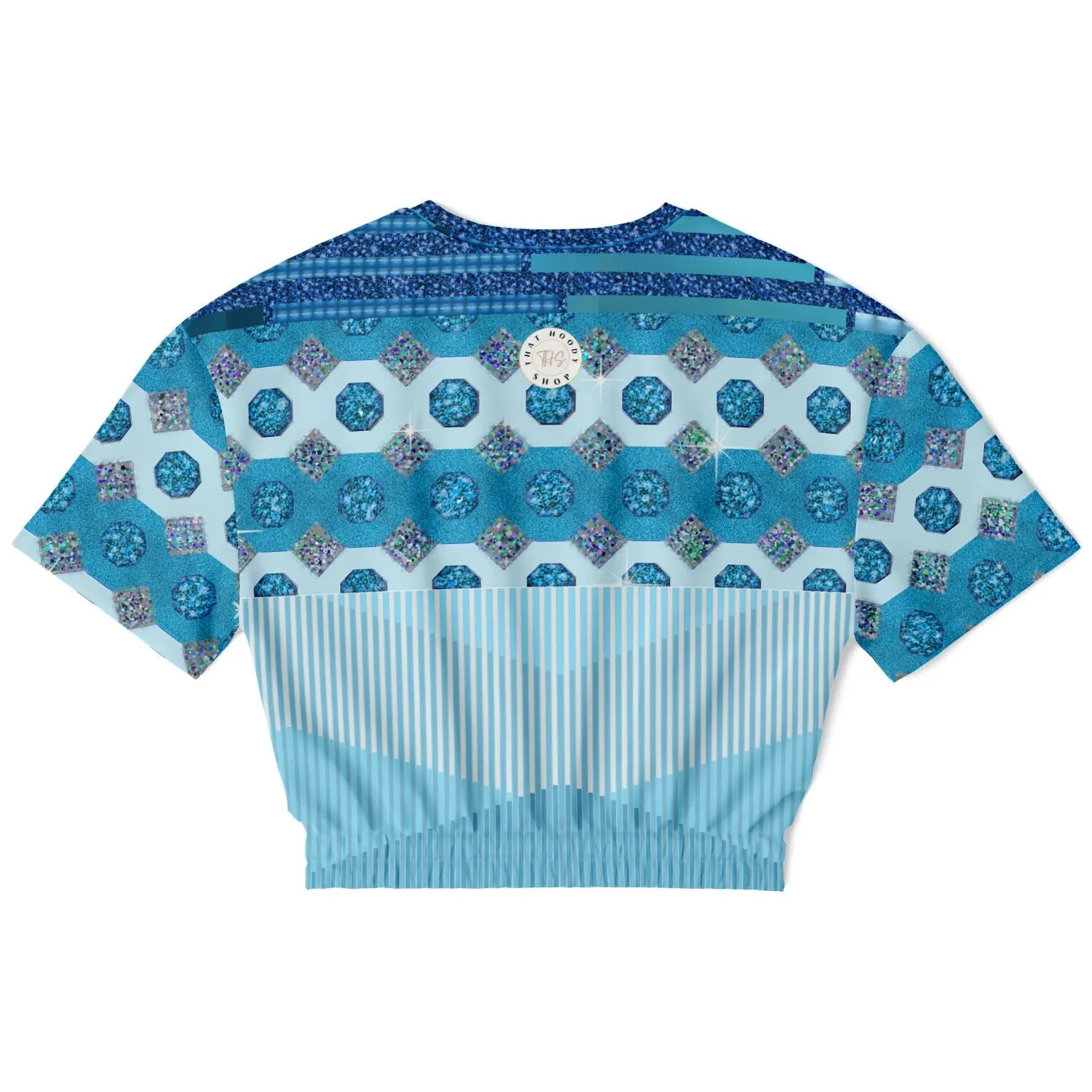 Côte d'Azur Short Sleeve Cropped Eco-Poly Sweater