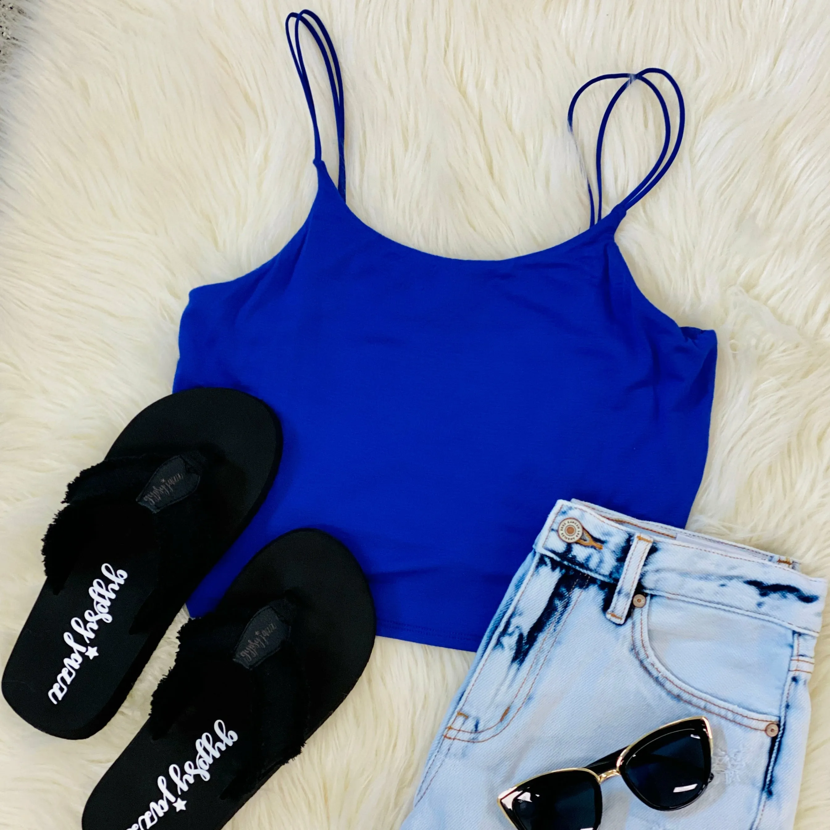 Double Strap Crop Cami