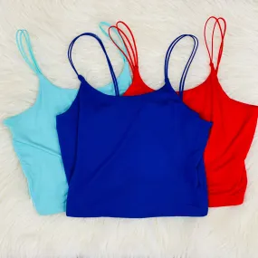 Double Strap Crop Cami