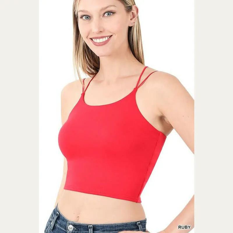 Double Strap Crop Cami