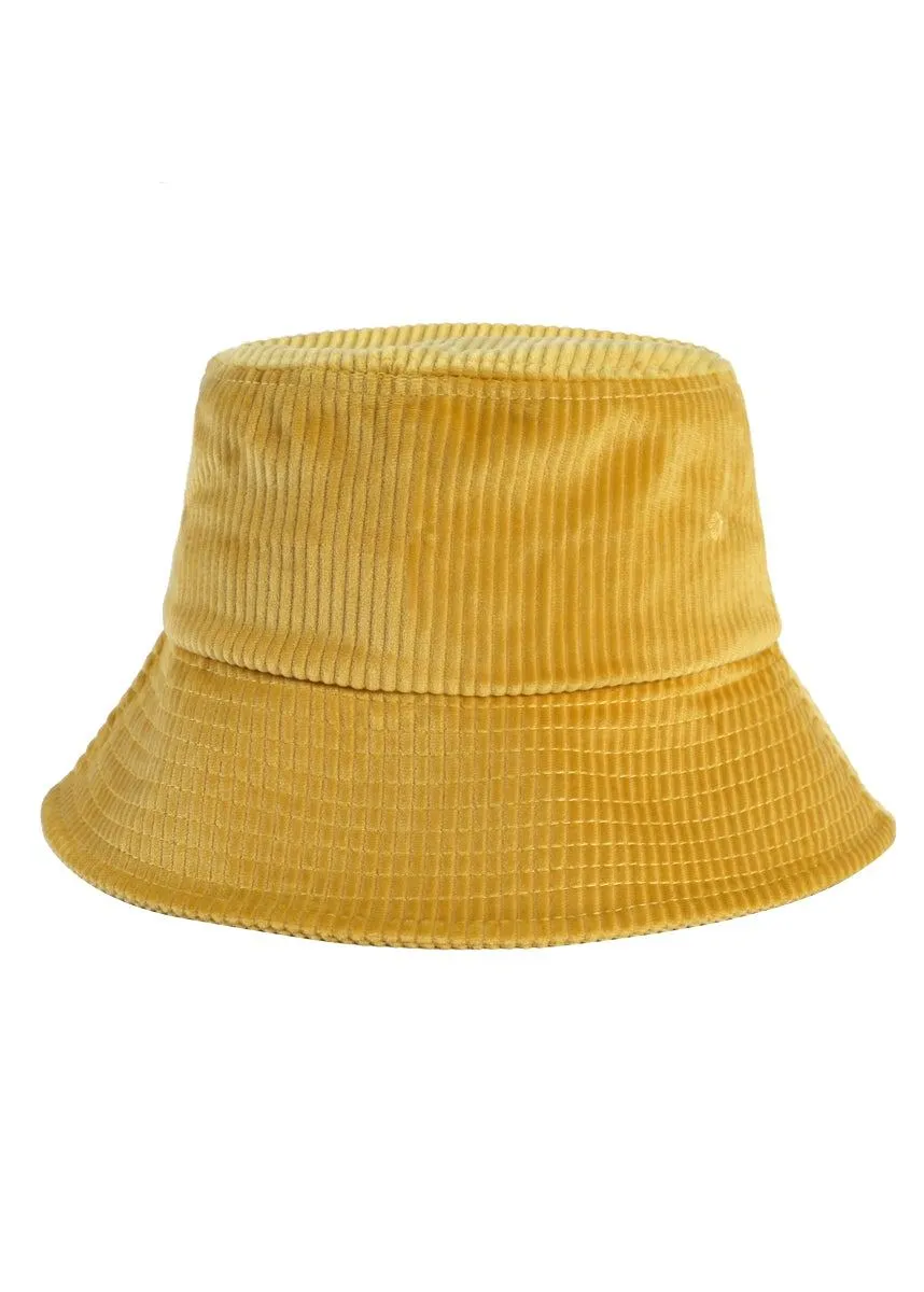 Earthy Wonder corduroy bucket hat