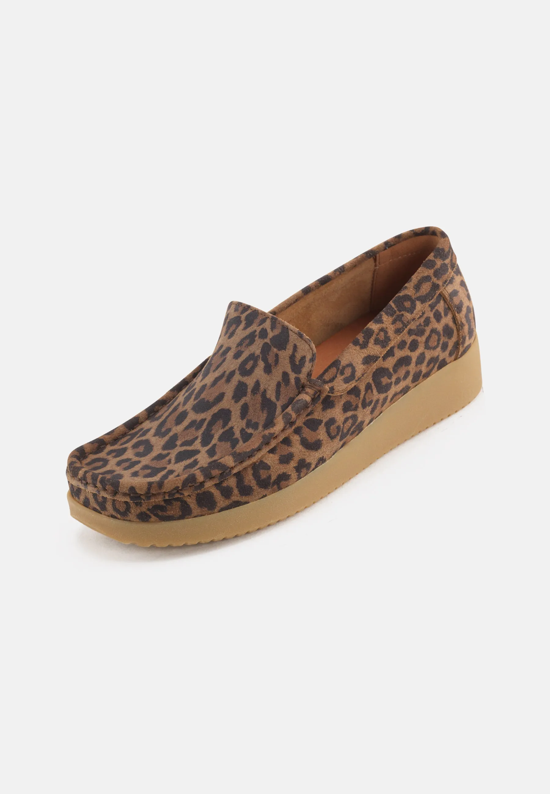 Elin Loafer Suede Print - Leopard