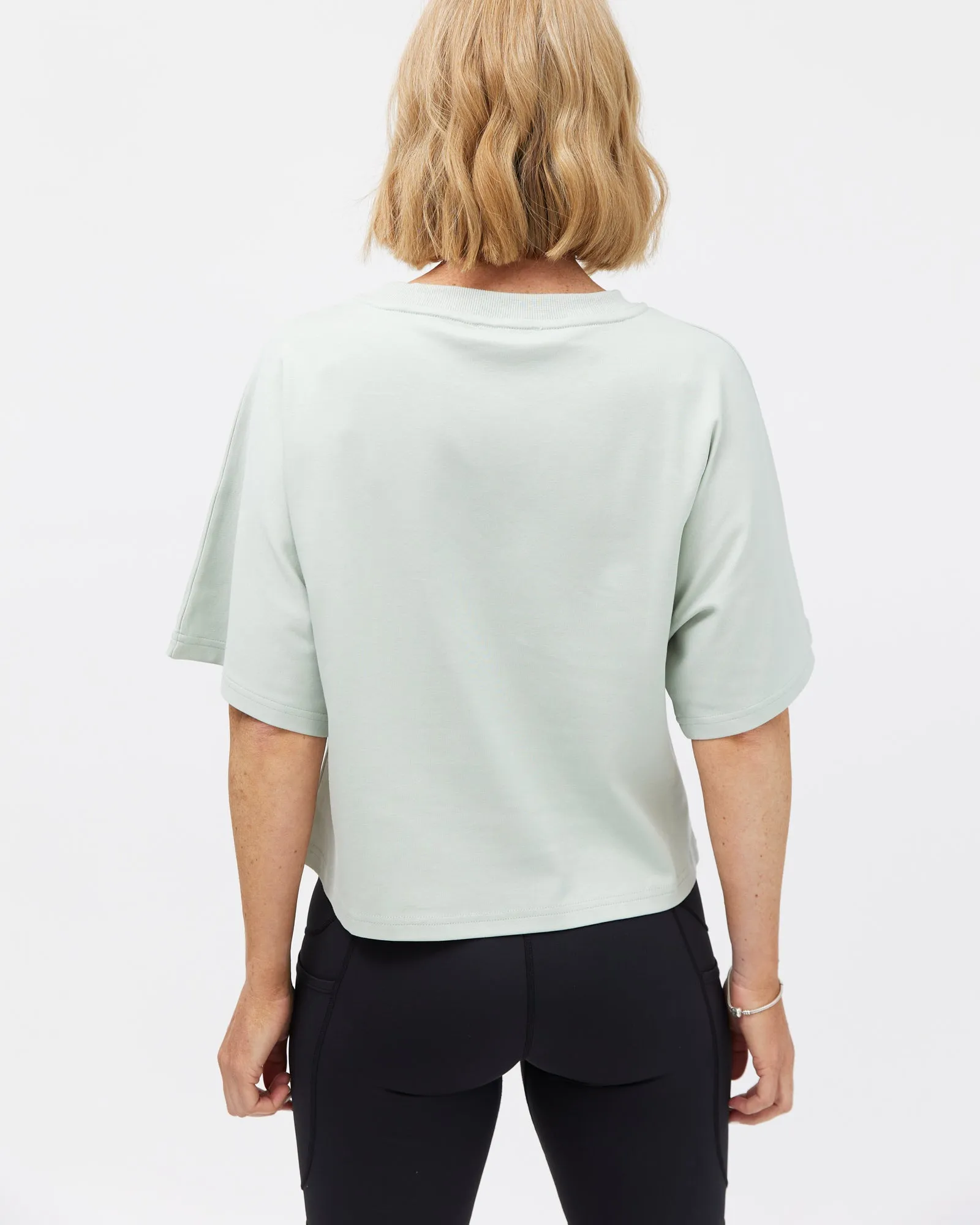 Elm Crop Tee - Eucalyptus