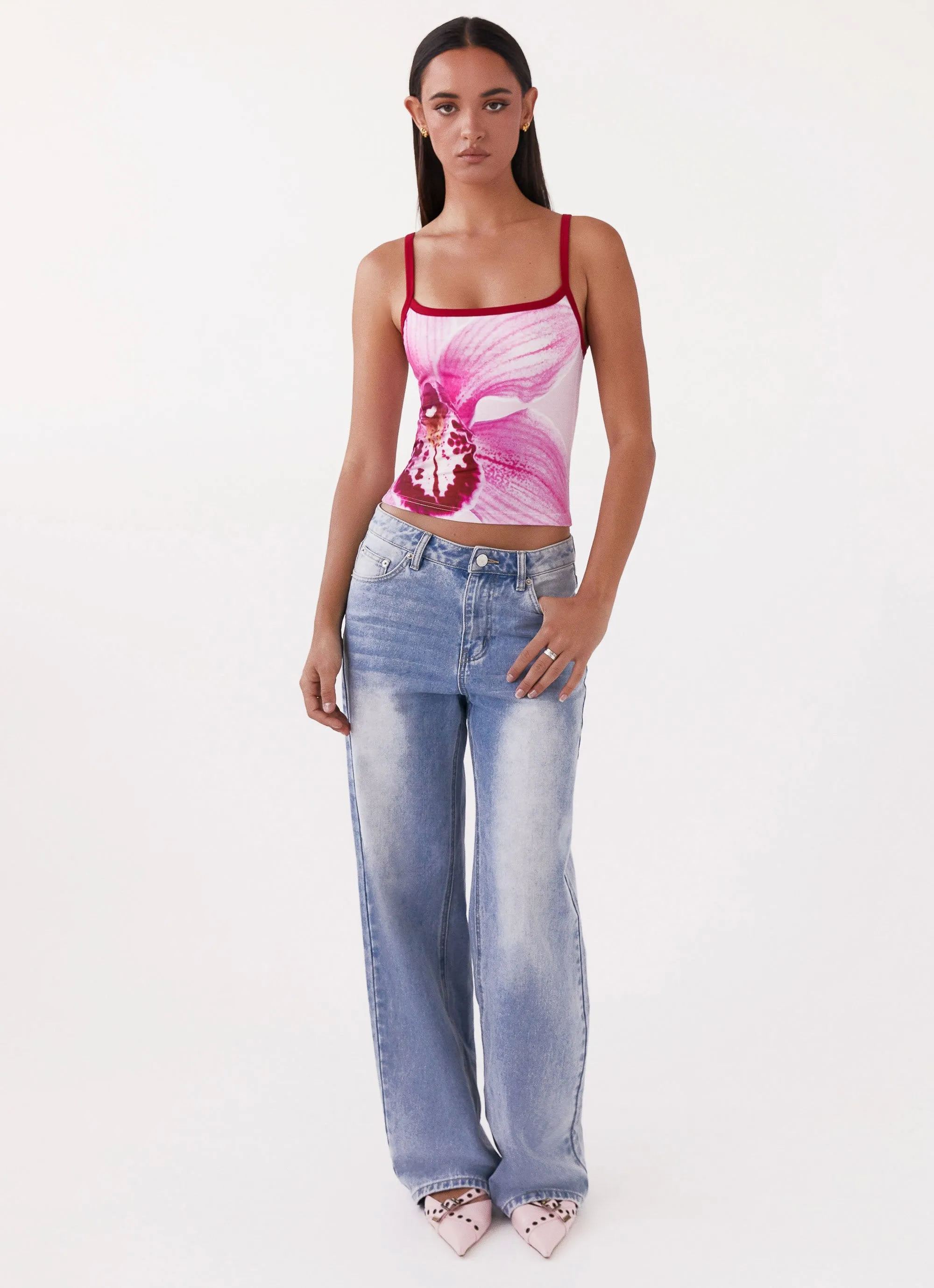 Eternal Sunshine Tank Top - Pink Peony