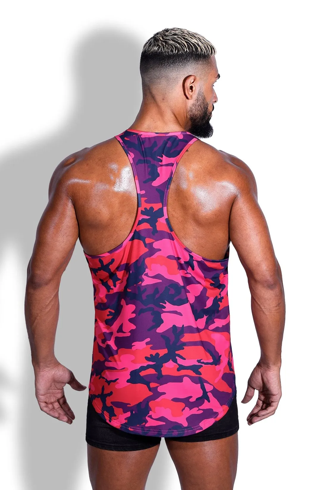 Feel-Me Scoop Bottom Tank - Purple Camo