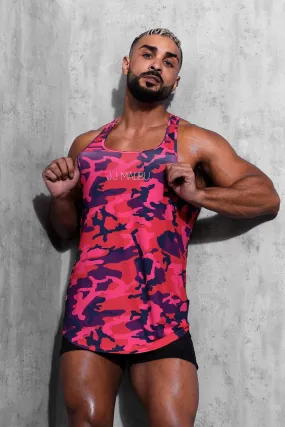 Feel-Me Scoop Bottom Tank - Purple Camo