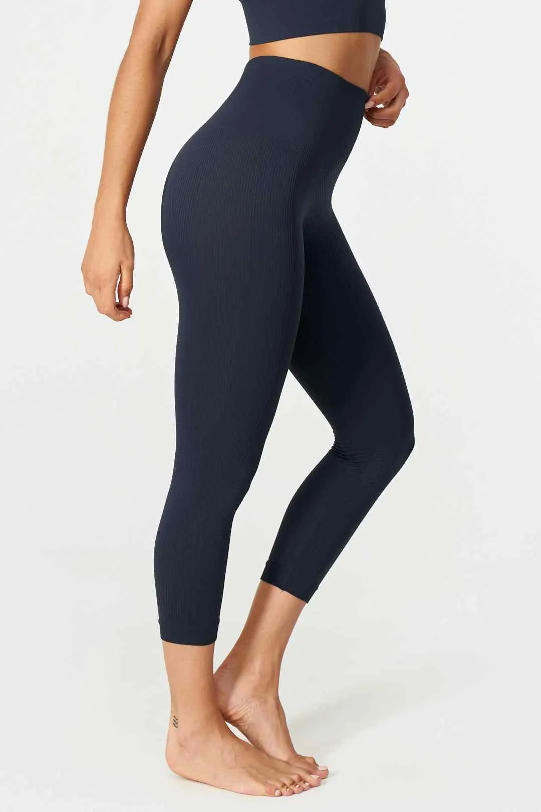 Flow Legging Capri en Navy