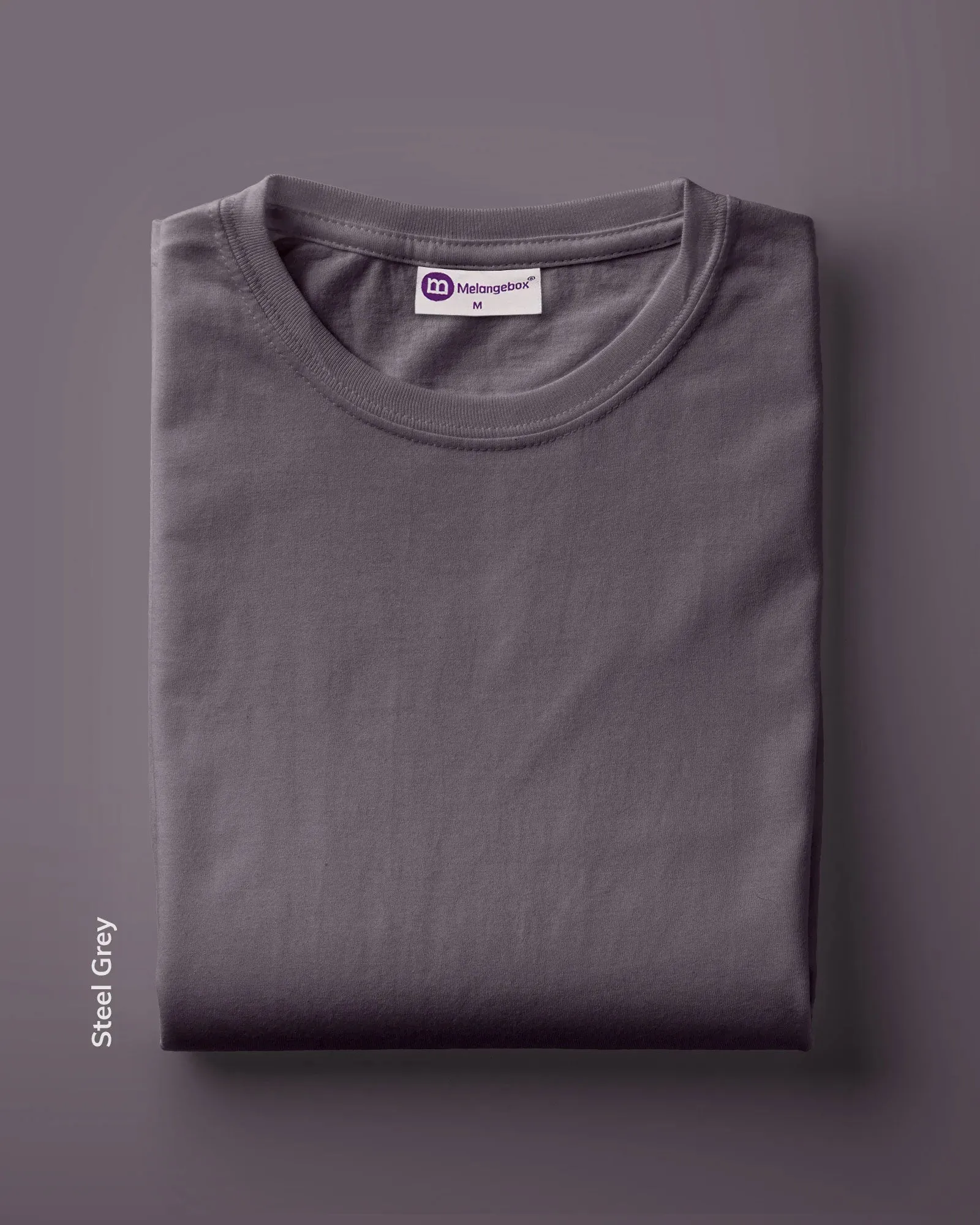 Full Sleeves Crew Neck: Steel Grey