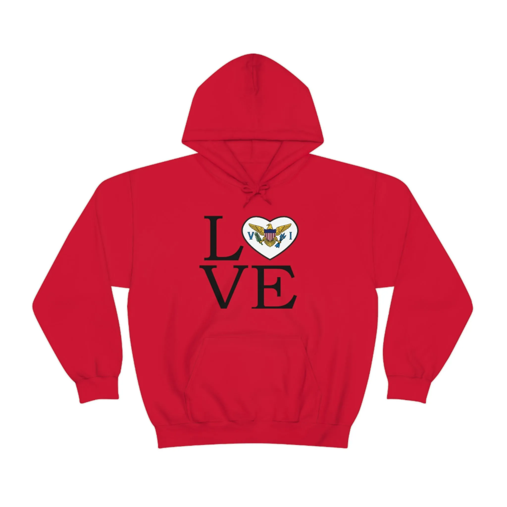 Heart of the USVI Flag Hoodie